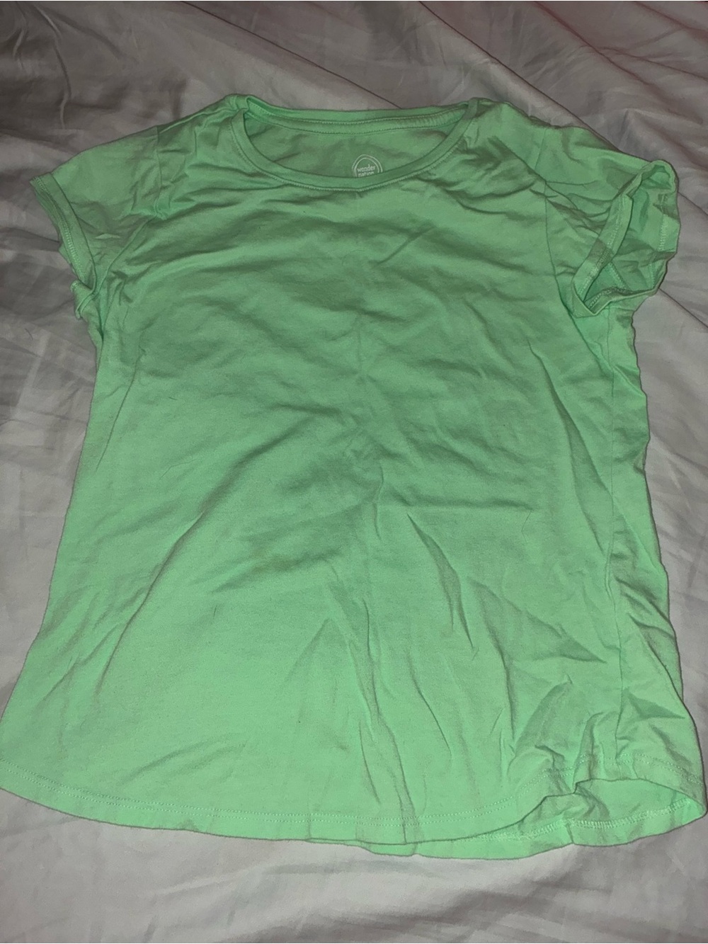 wonder nation mint green girls shorts - light green